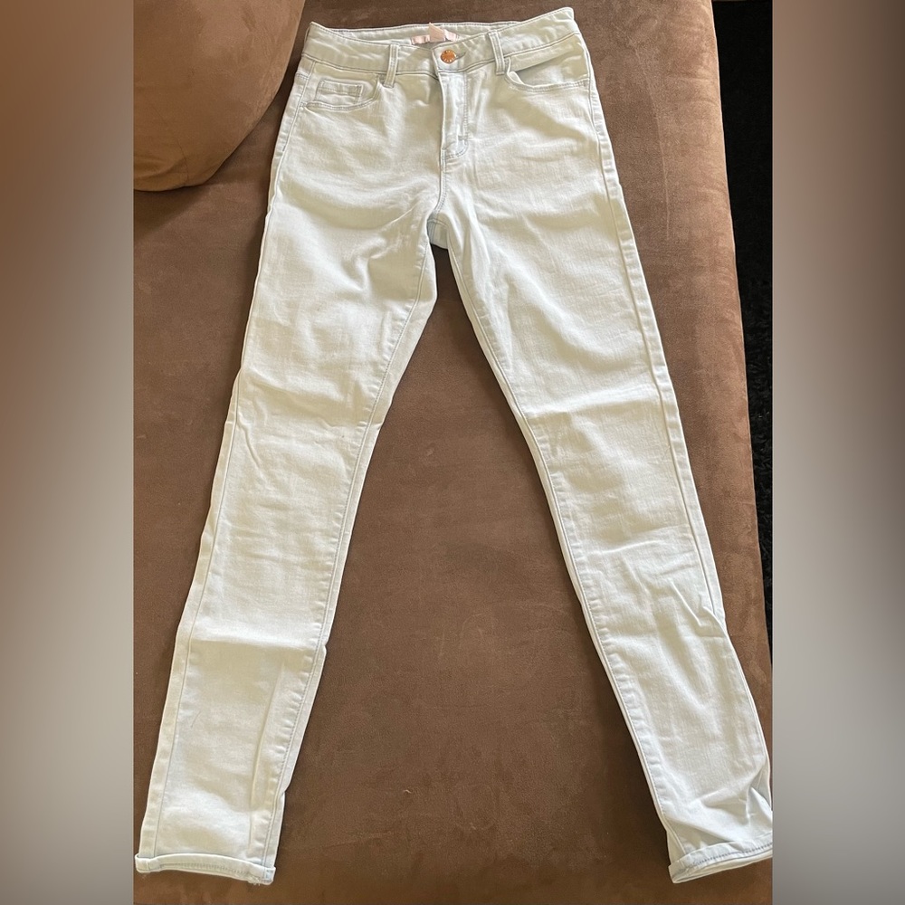 Light Wash Denim Skinny Pants
